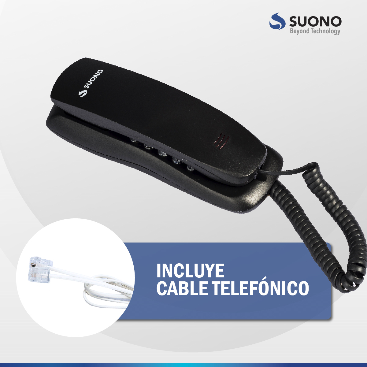 Telefono Linea Fijo Negro Suono