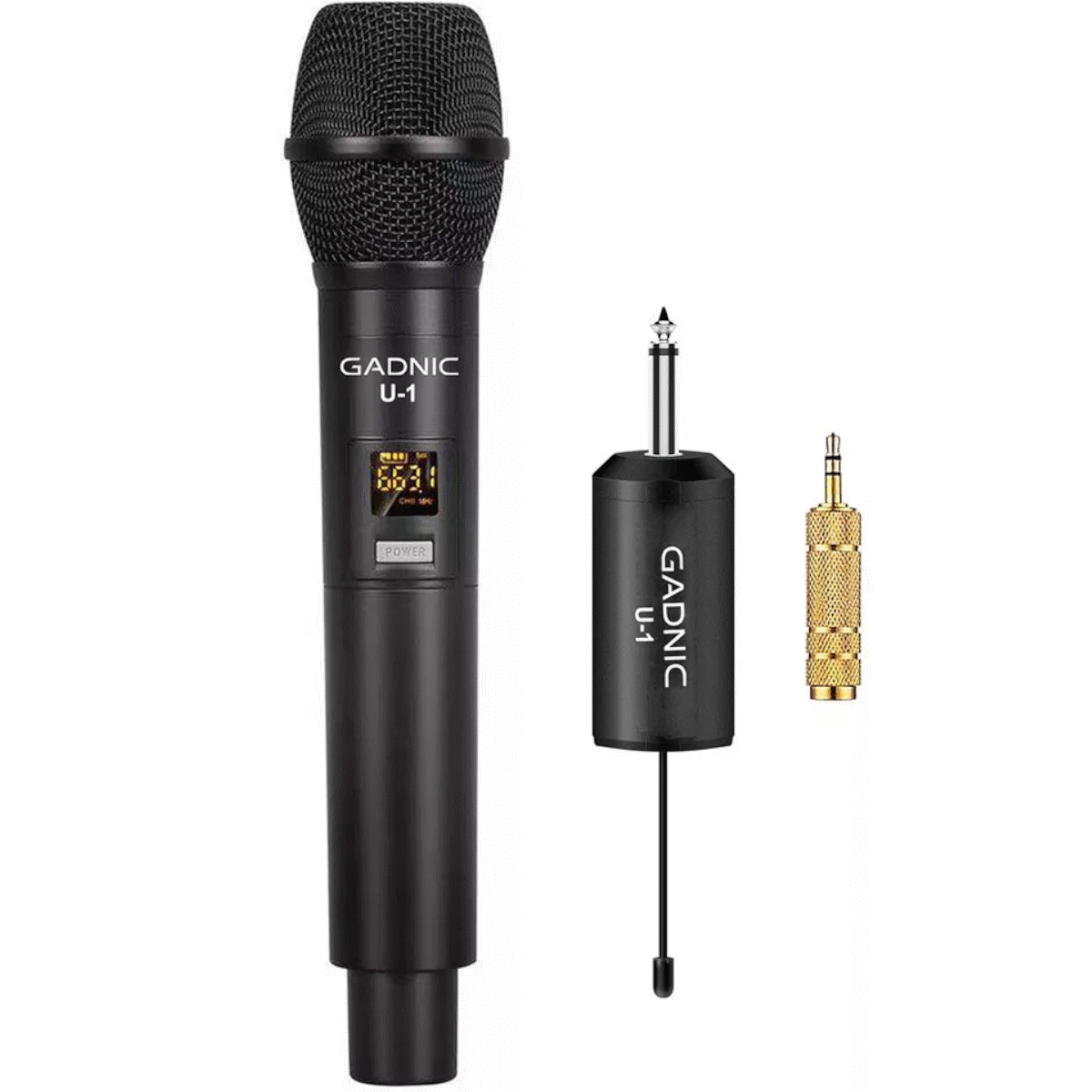 Microfono Profesional Inalambrico C/ Receptor UHF Gadnic