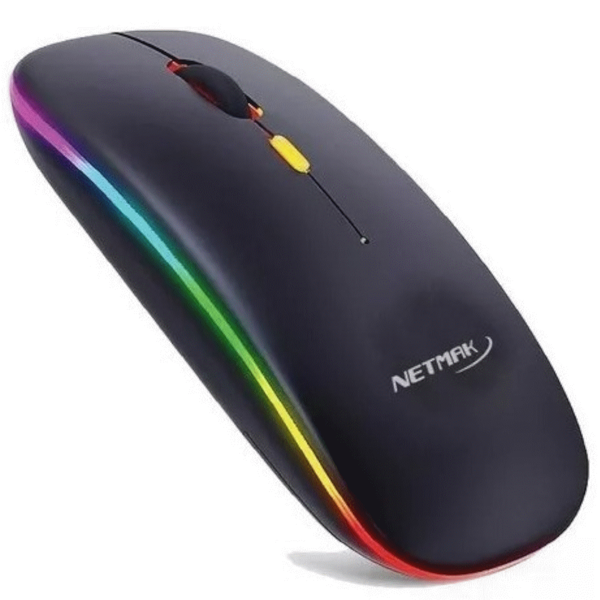 Mouse Gamer Inalambrico RGB Negro NM-W90 Netmak