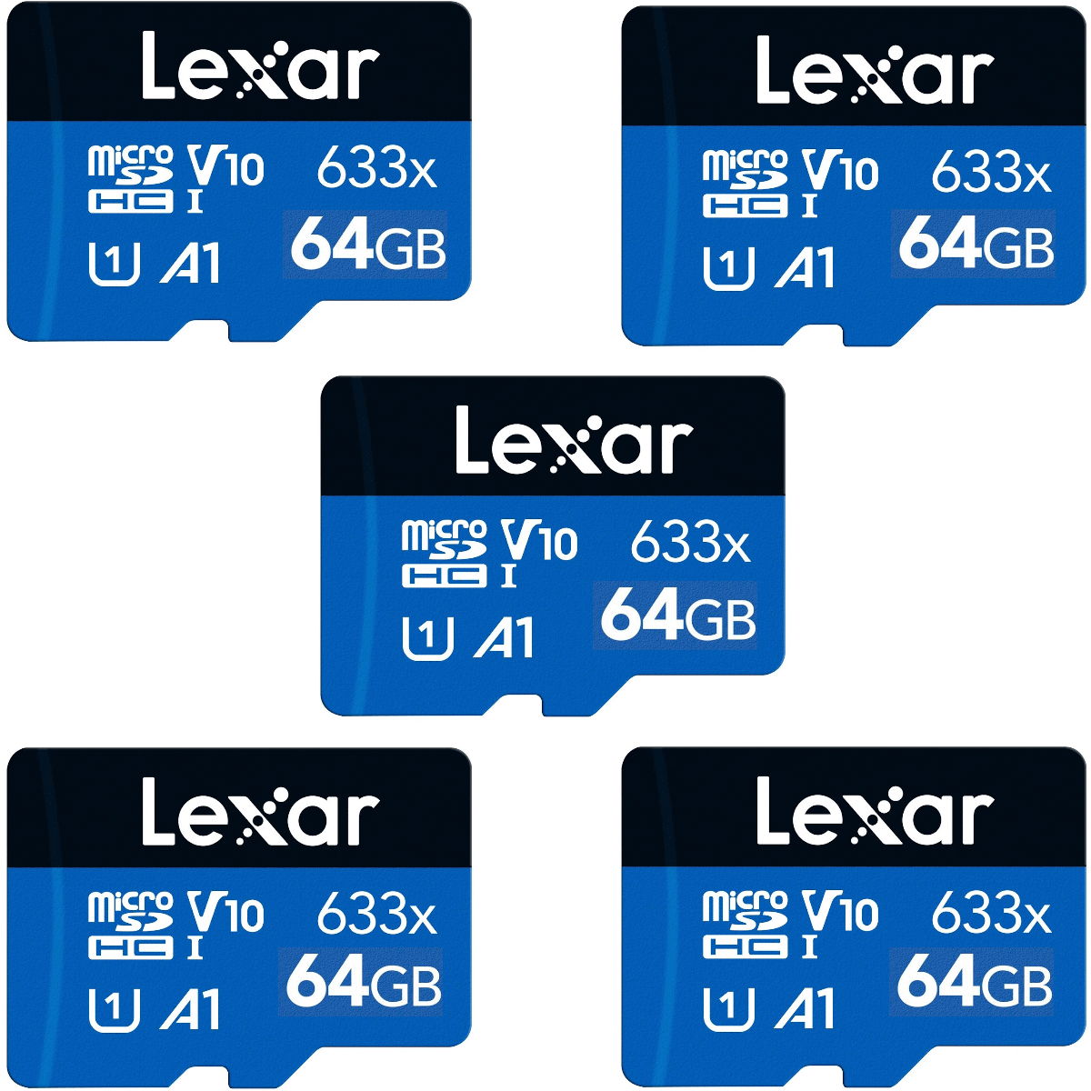 Combo MicroSD 64Gb Clase-10 X5 Unidades