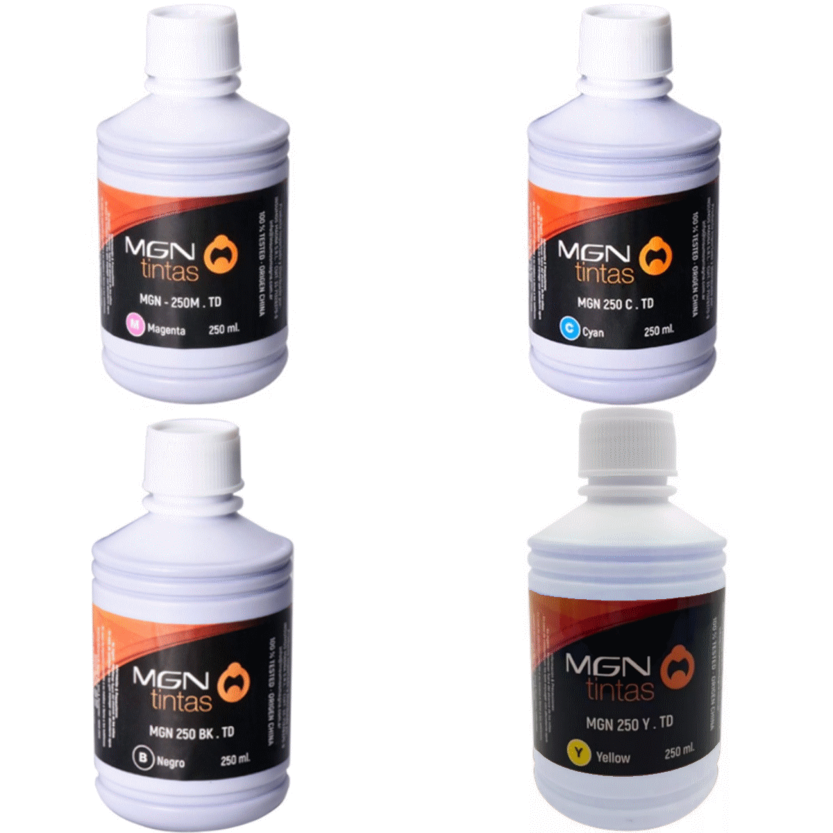 Combo Tintas Colores 250ML X4 Unidades