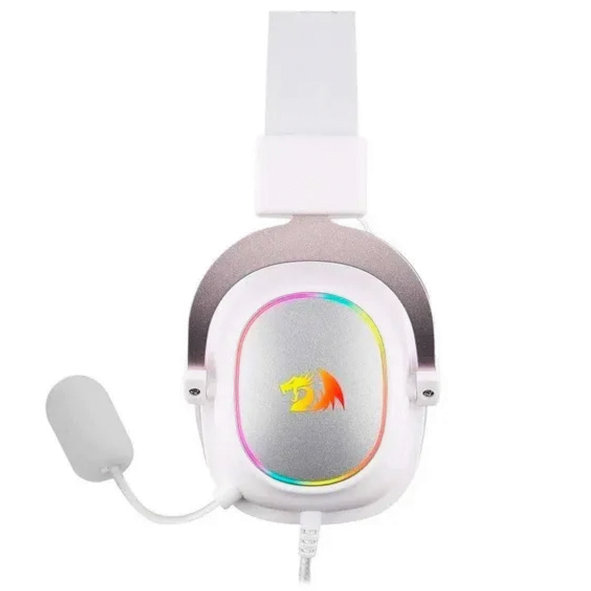 Auriculares Gamer Cable Vincha Zeus X H510 7.1 RGB Blanco Redragon
