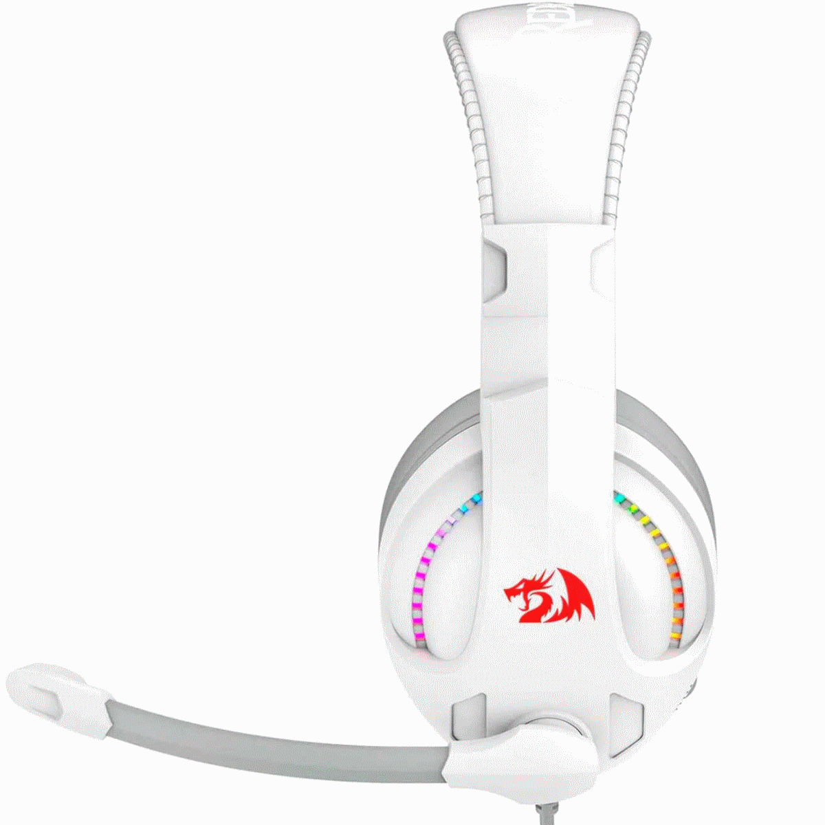 Auriculares Gamer Cable Vincha Cronus H211 RGB Blanco Redragon