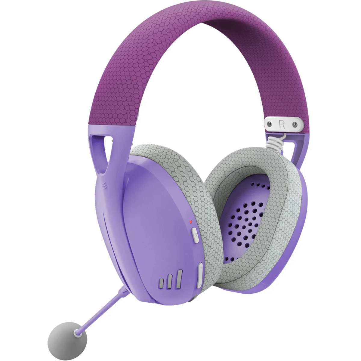 Auriculares Gamer Inalambrico/Cable Vincha Ire Pro H848PL Blanco/Purpura Redragon