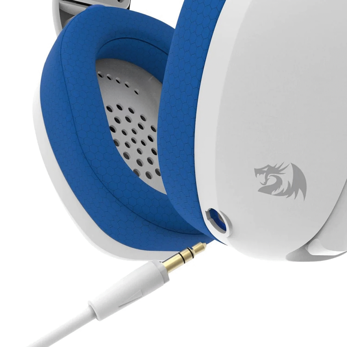 Auriculares Gamer Inalambrico/Cable Vincha Ire Pro H848B Blanco/Azul Redragon