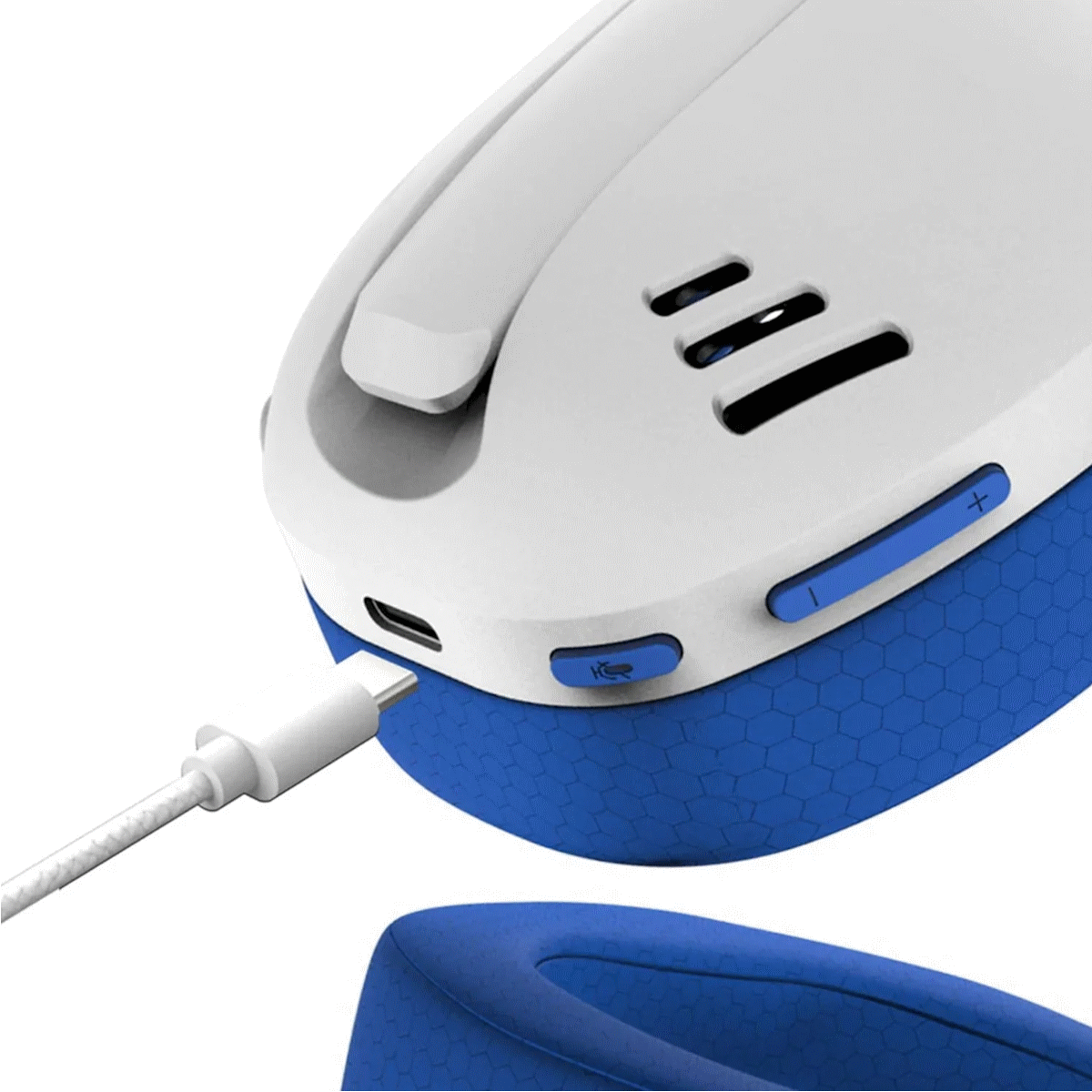Auriculares Gamer Inalambrico/Cable Vincha Ire Pro H848B Blanco/Azul Redragon