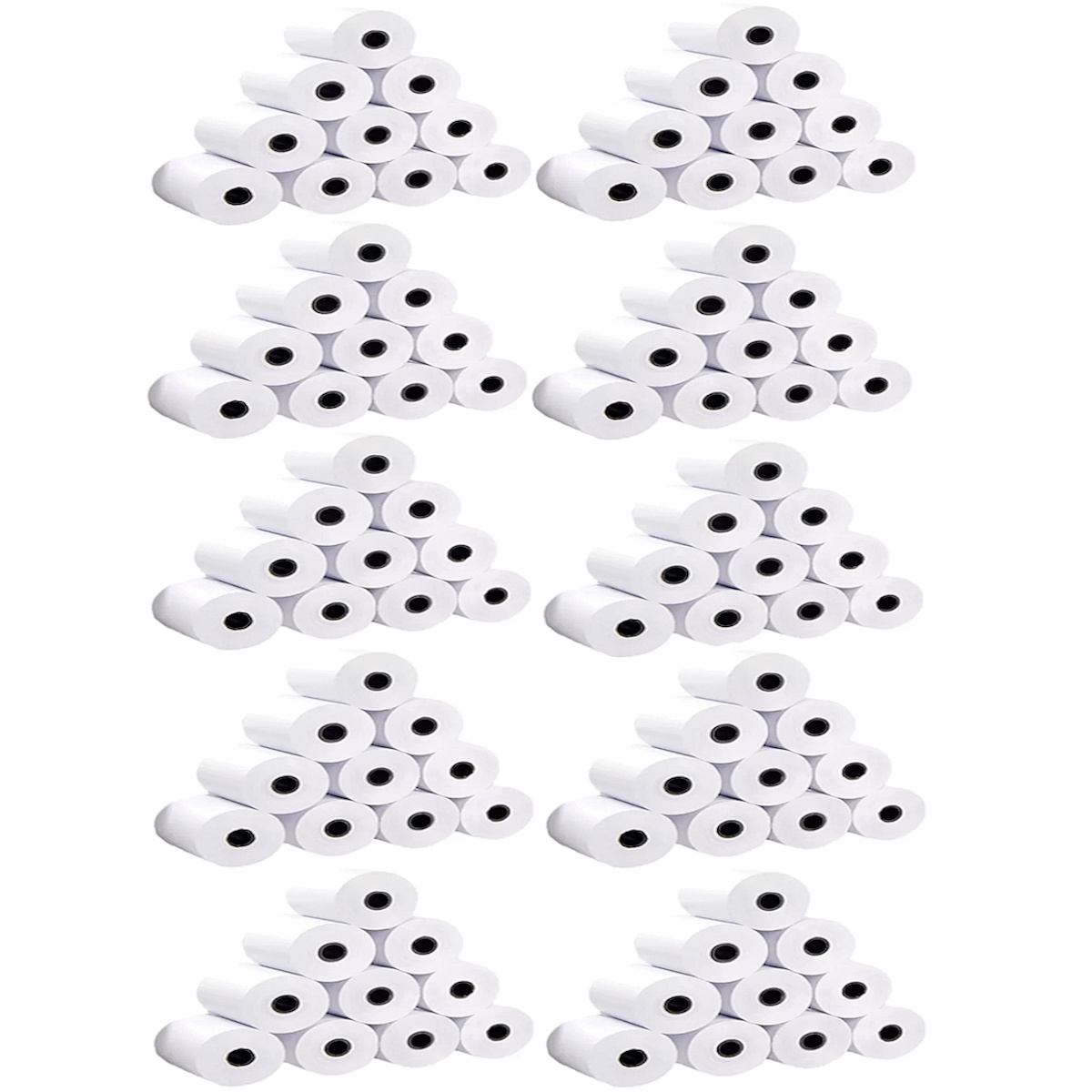 Combo Rollo Papel Termico 57mm X 18m 48gr X 100 Unidades