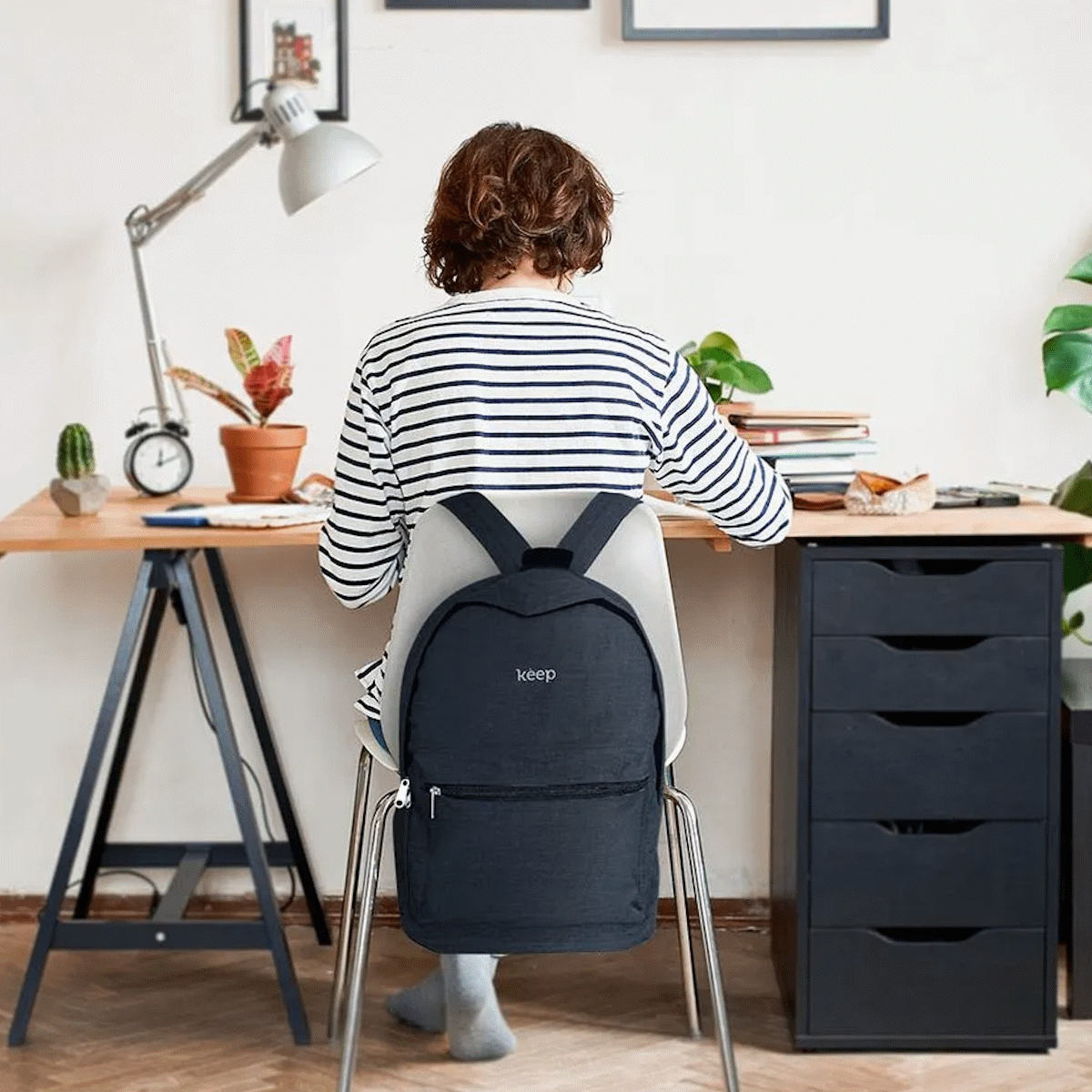 Mochila BO433 Gris Oscuro Multi Keep