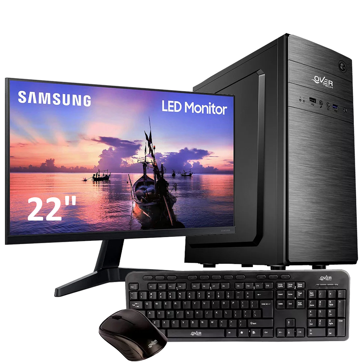 Computadora I7 - 8Gb - Ssd 240GB - Gabinete Kit - Monitor Gamer 22