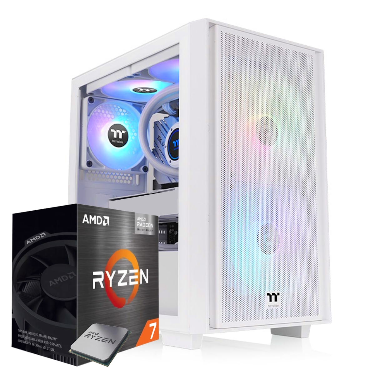 Pc Armada Ryzen 7 - 16GB - SSD 512GB - Gabinete Thermal Snow H16