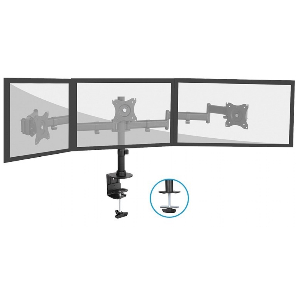Soporte Tiple Brazo Escritorio Monitor 13
