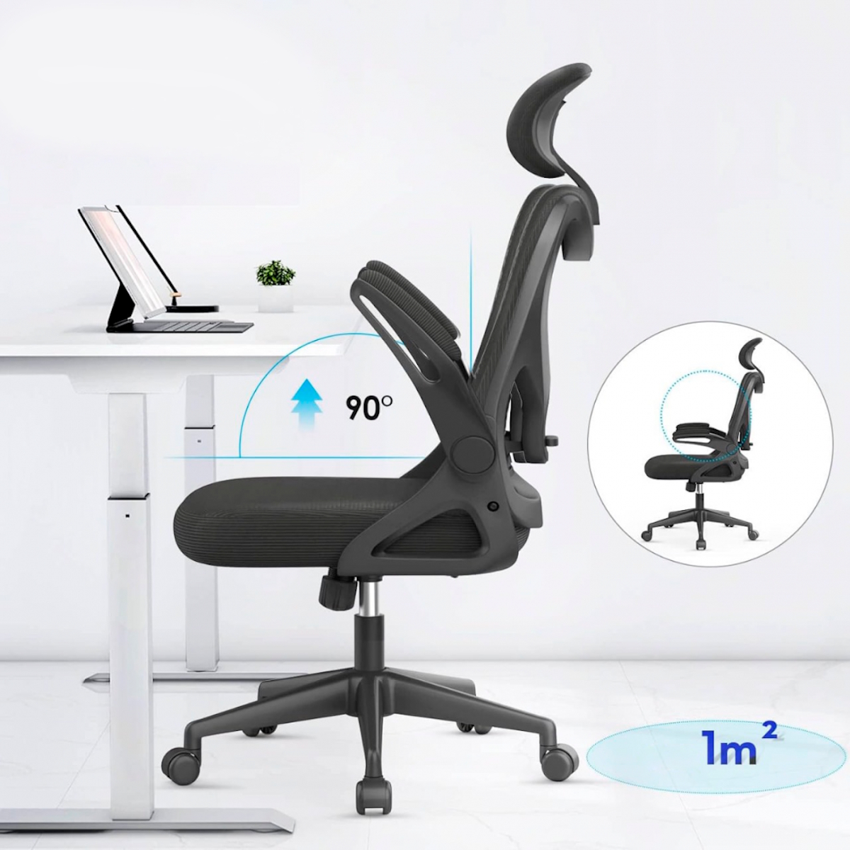 Silla Oficina NM-ELEGANZA Negra Netmak