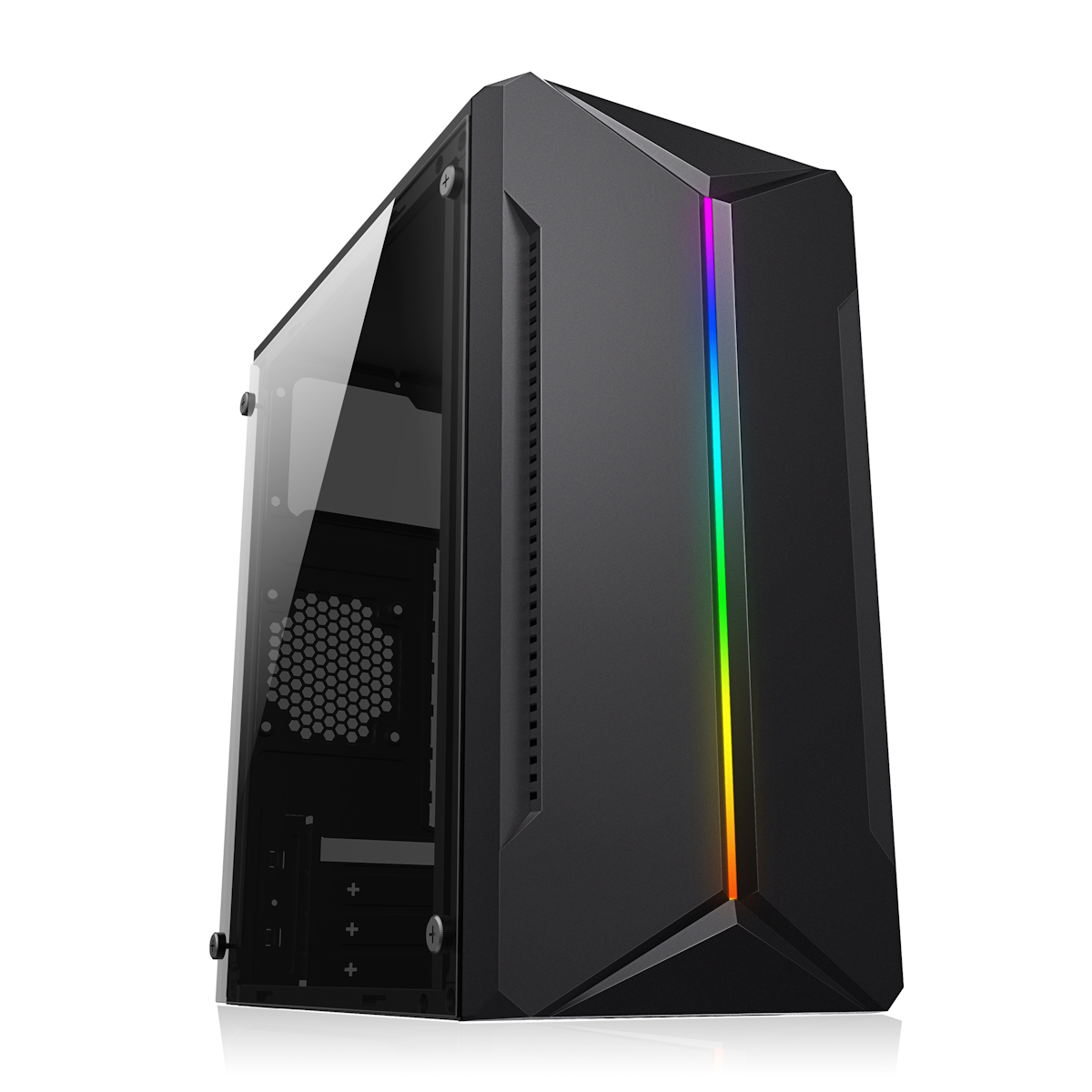 Gabinete Kit Gamer JT-K80 - RGB - Fuente 520W JT-520 Jalatec