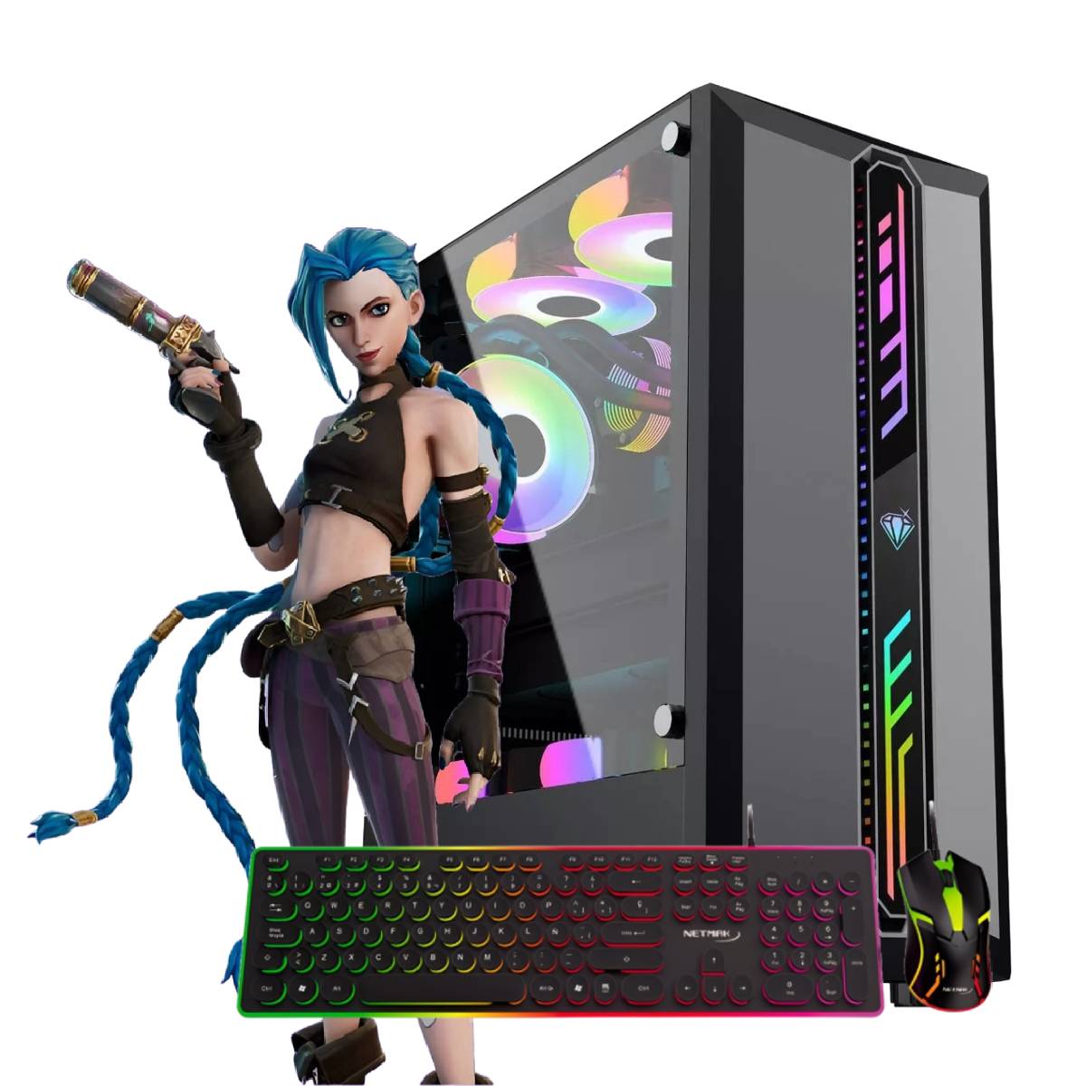 Pc Armada Ryzen 3 - 8GB - SSD 240GB - Gabinete Cassiopeia + Kit Vortex