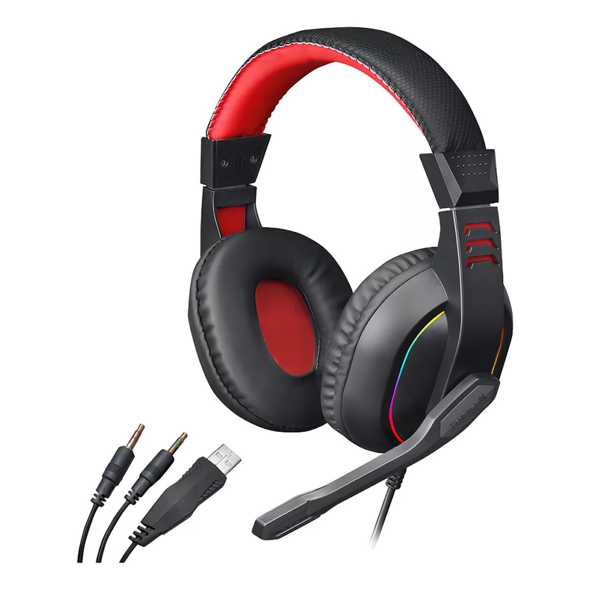 Auriculares Gamer Ares H120 RGB Negro Redragon