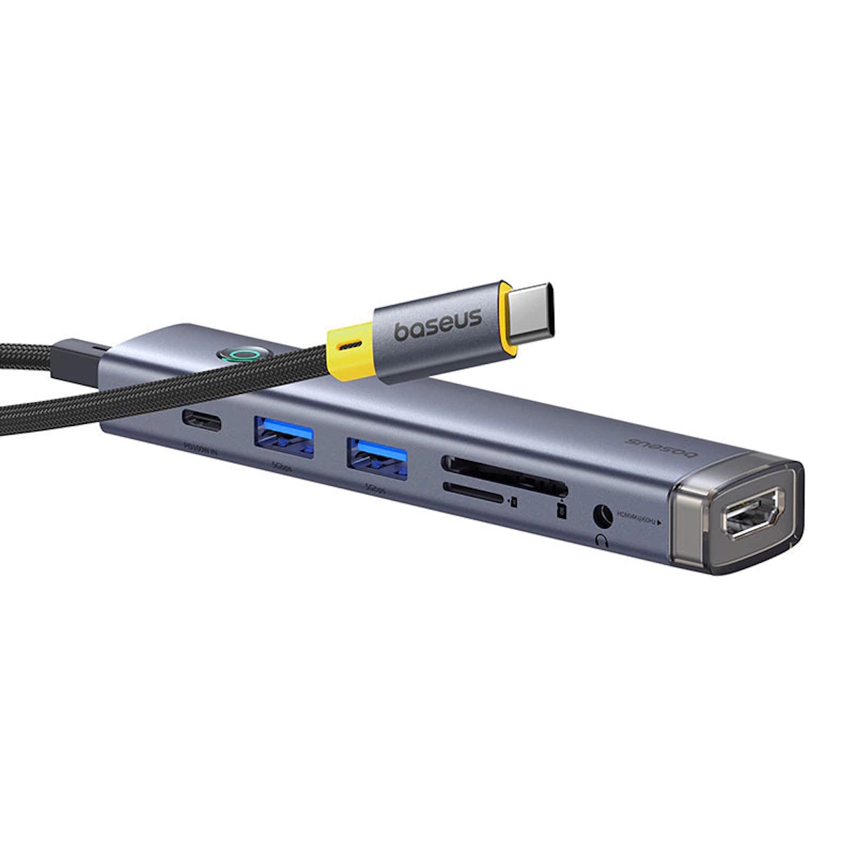 Hub USB C a USB 3.0 USB C TF/SD Plug 3.5 PD HDMI UltraJoy Baseus