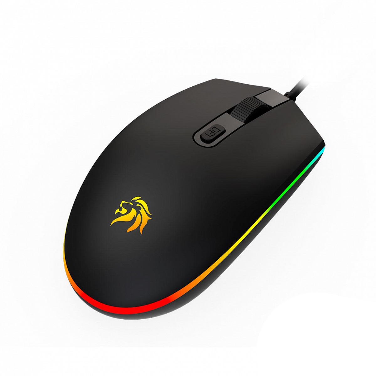 Mouse Gamer RGB 1600 DPI Negro NM-GM51 Netmak