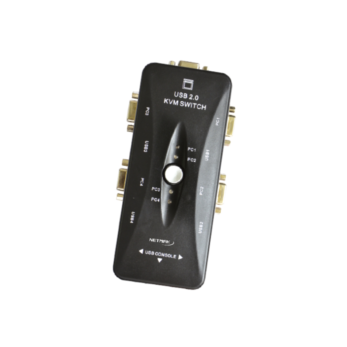 Switch 4 Puertos VGA + 4 Puertos USB B + 3 Puertos USB NM-KVM4 Netmak