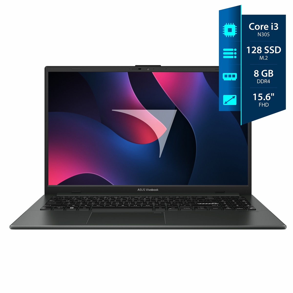 Notebook Asus VivoBook Go 15 - I3 N305 - 8GB - SSD 128GB - 15.6” FHD + W11