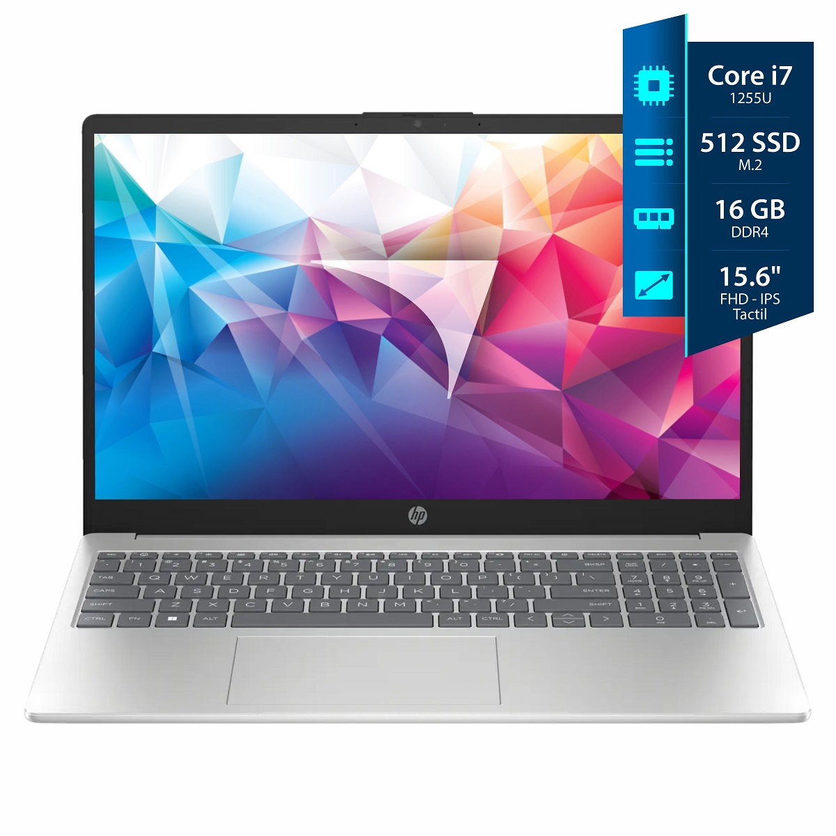 Notebook HP 15 - I7 1255U - 16GB - 512GB SSD - 15,6