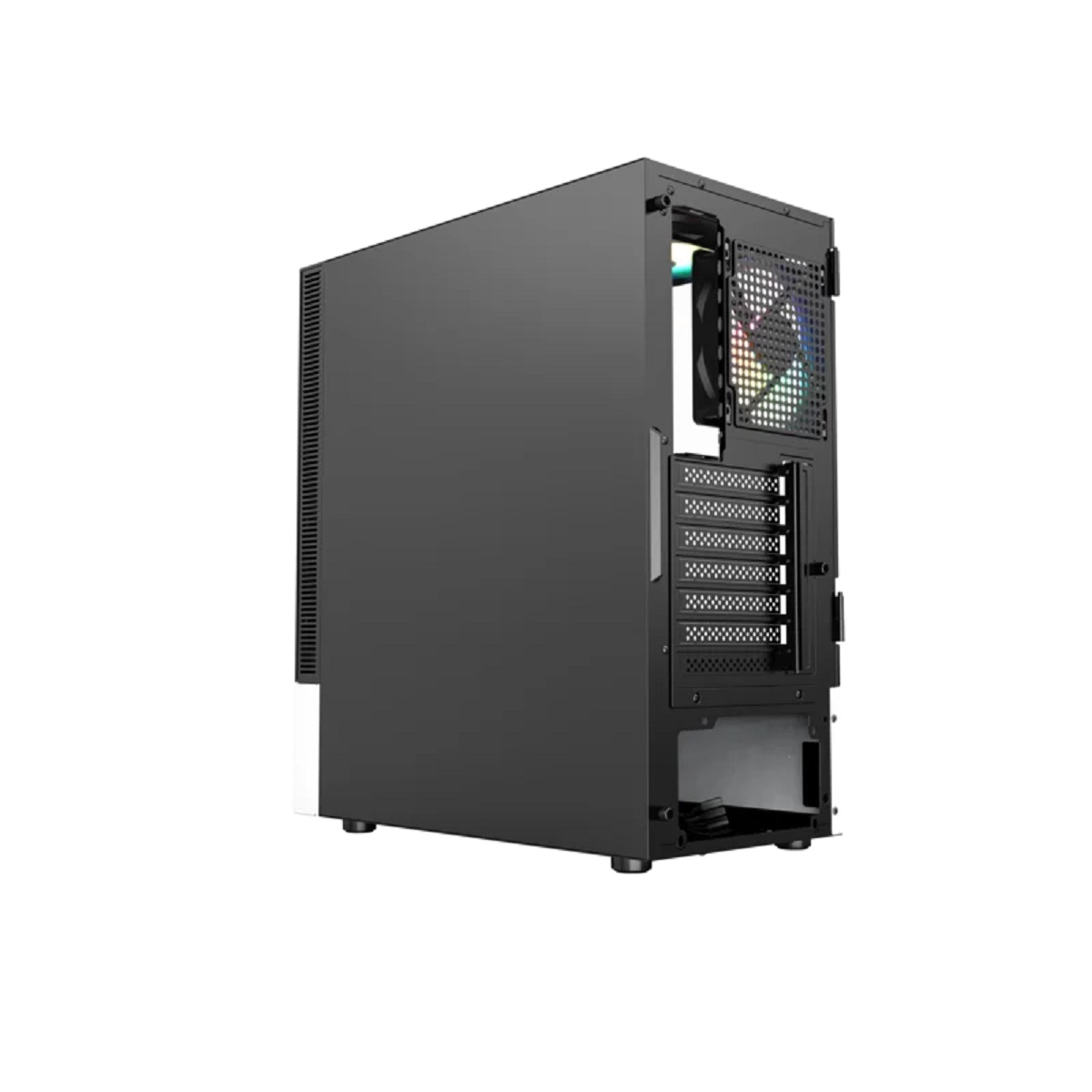 Gabinete Gamer Airone 200 Mesh ARGB Blanco/Negro Vidrio Templado XYZ