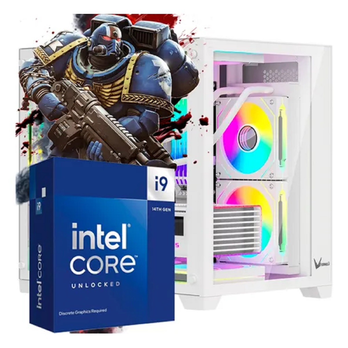 Pc Armada i9KF - 32Gb - SSD 512GB - Rtx 4060 OC 8GB - 650W 80P - Gabinete Gamer aRGB