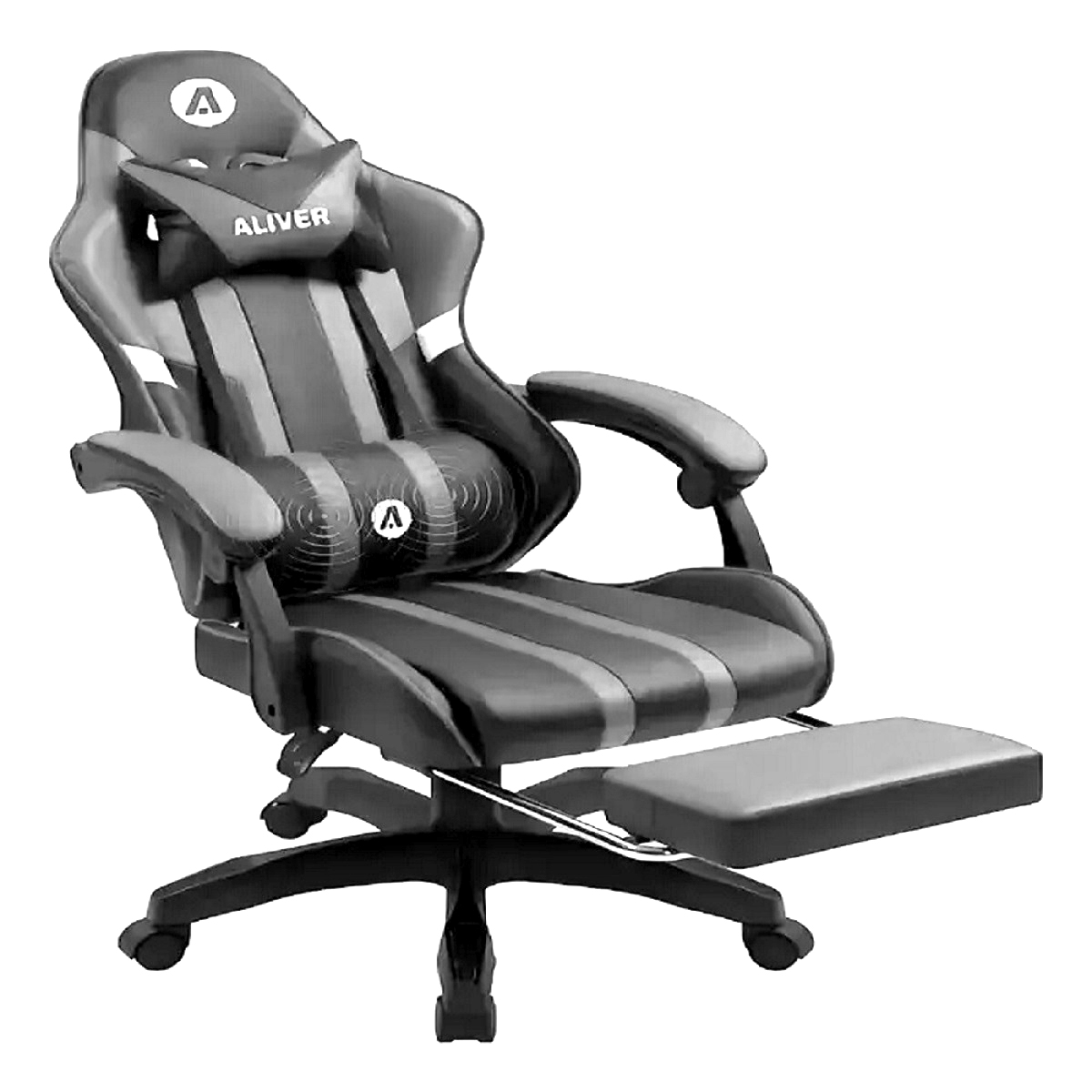 Silla Gamer AL-GC9960 Raptor AI Gris/Negro Aliver