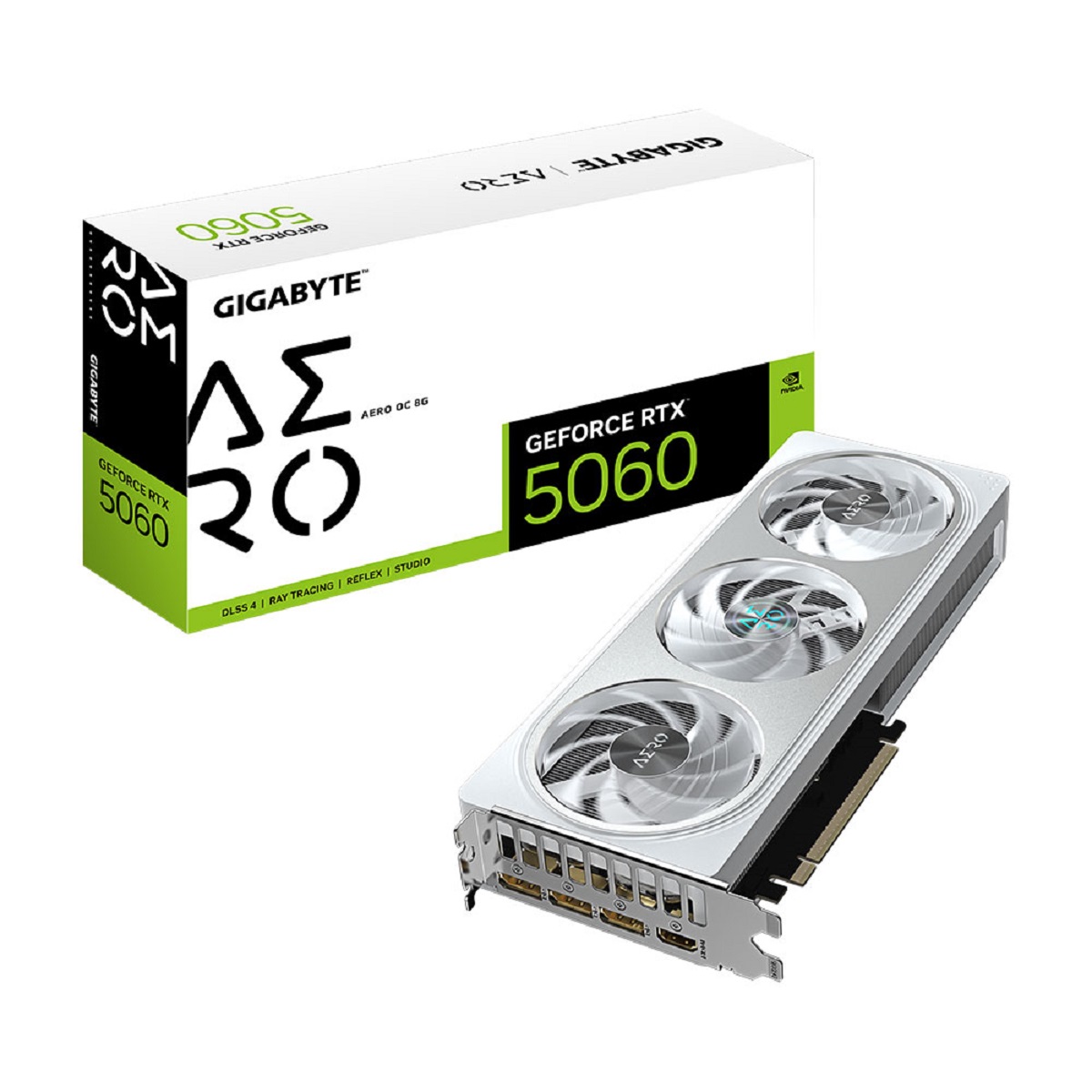 Placa De Video Rtx 5060 8GB DDR7 OC Aero White Gigabyte