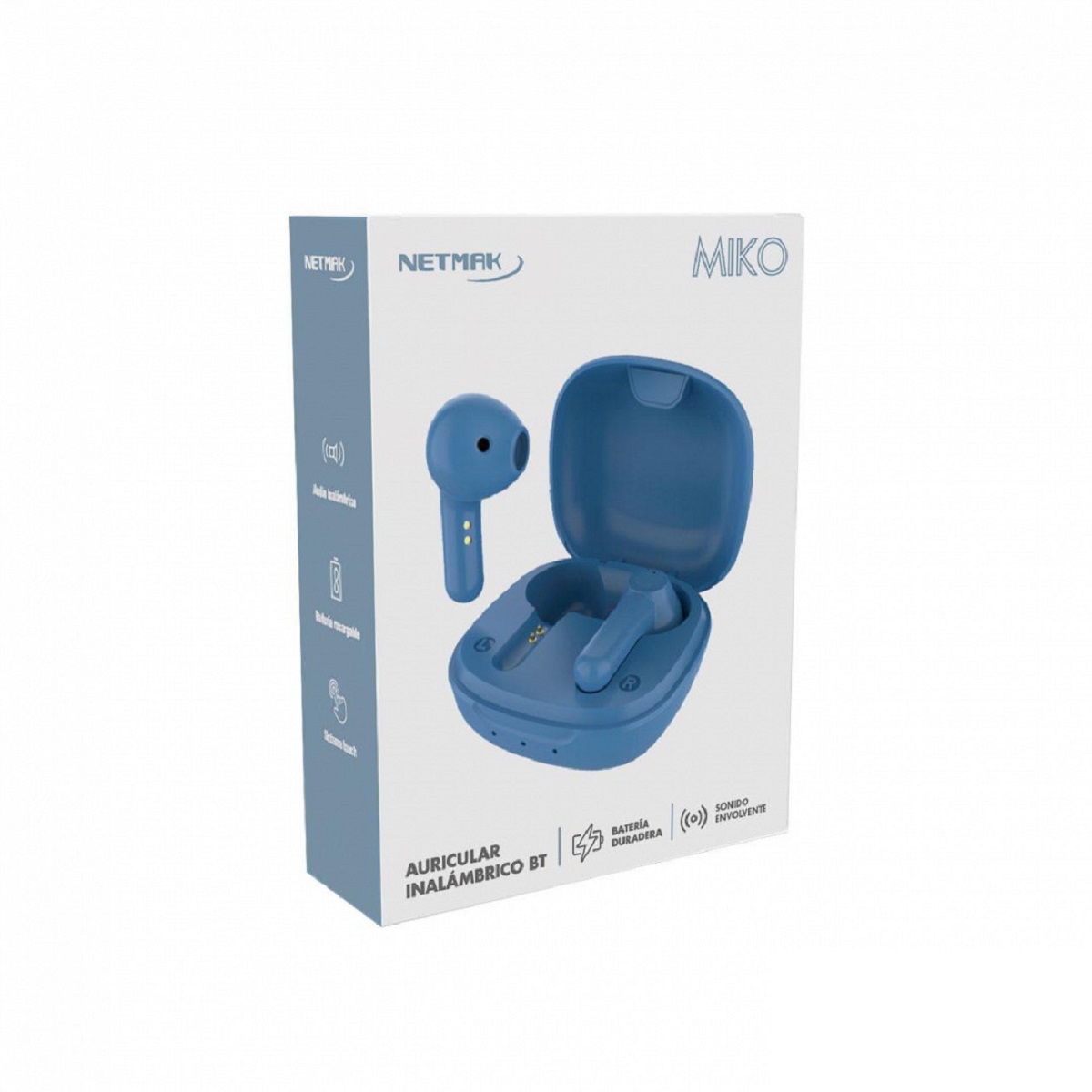 Auriculares Bluetooth In Ear NM-MIKO-B Azul Netmak