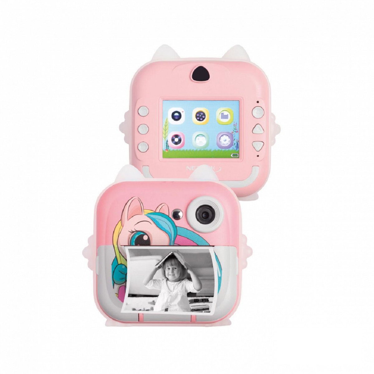 Camara Instantanea Mini Rosa NM-KIDCAM-P Netmak