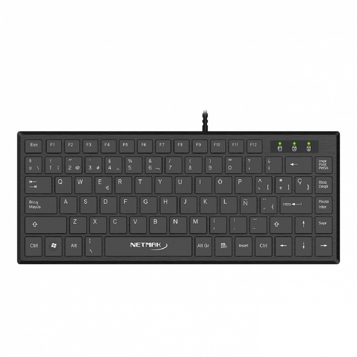 Teclado USB Ultra Slim Negro NM-KB579 Netmak
