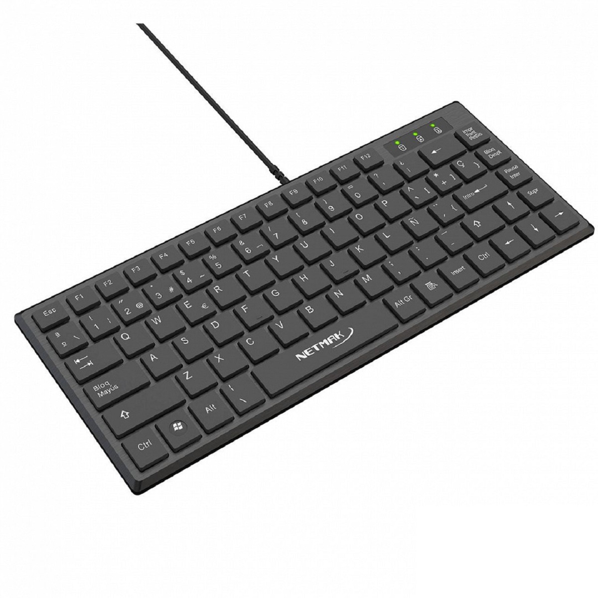 Teclado USB Ultra Slim Negro NM-KB579 Netmak