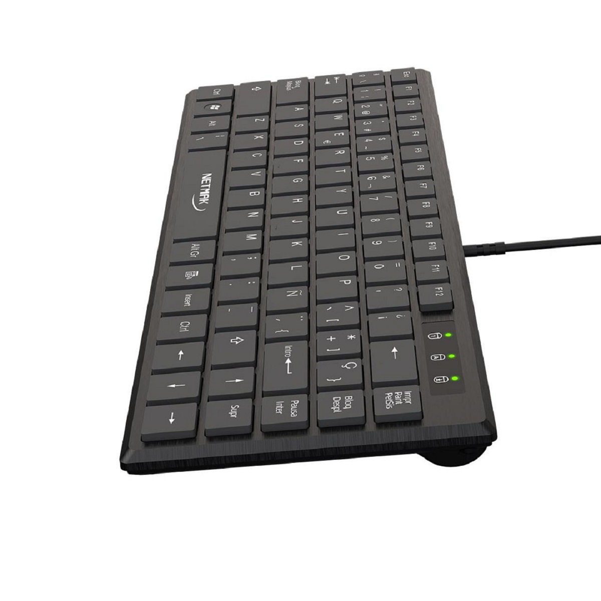 Teclado USB Ultra Slim Negro NM-KB579 Netmak