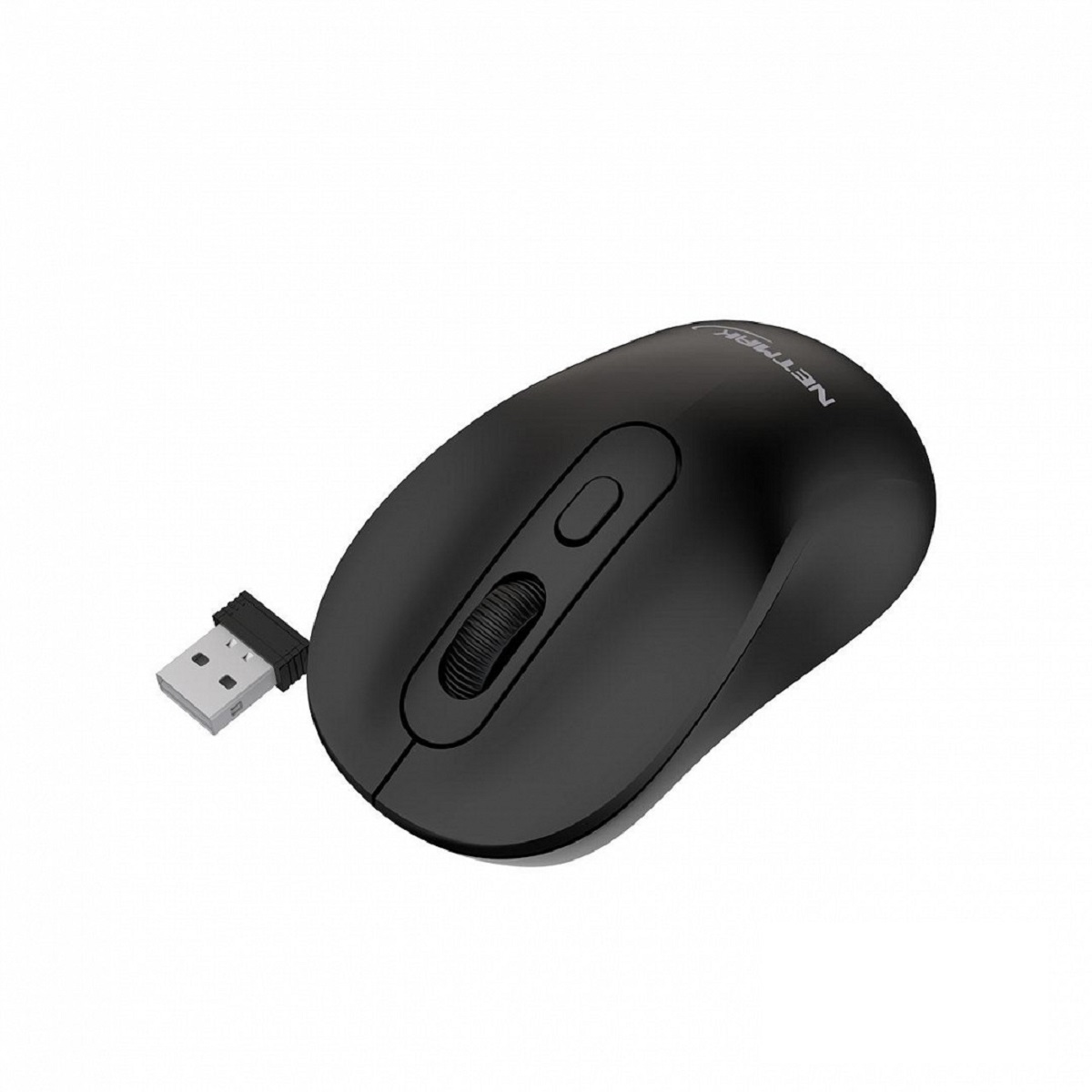Mouse Inalambrico/Bluetooth Recargable Negro NM-M640-BK Netmak