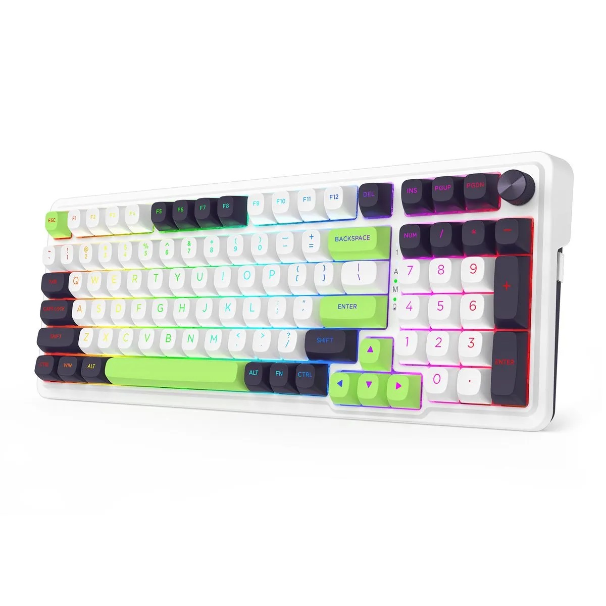 Teclado Mecanico Gamer Cable/Inalambrico RGB Eisa Max Switch Mint Mambo Redragon