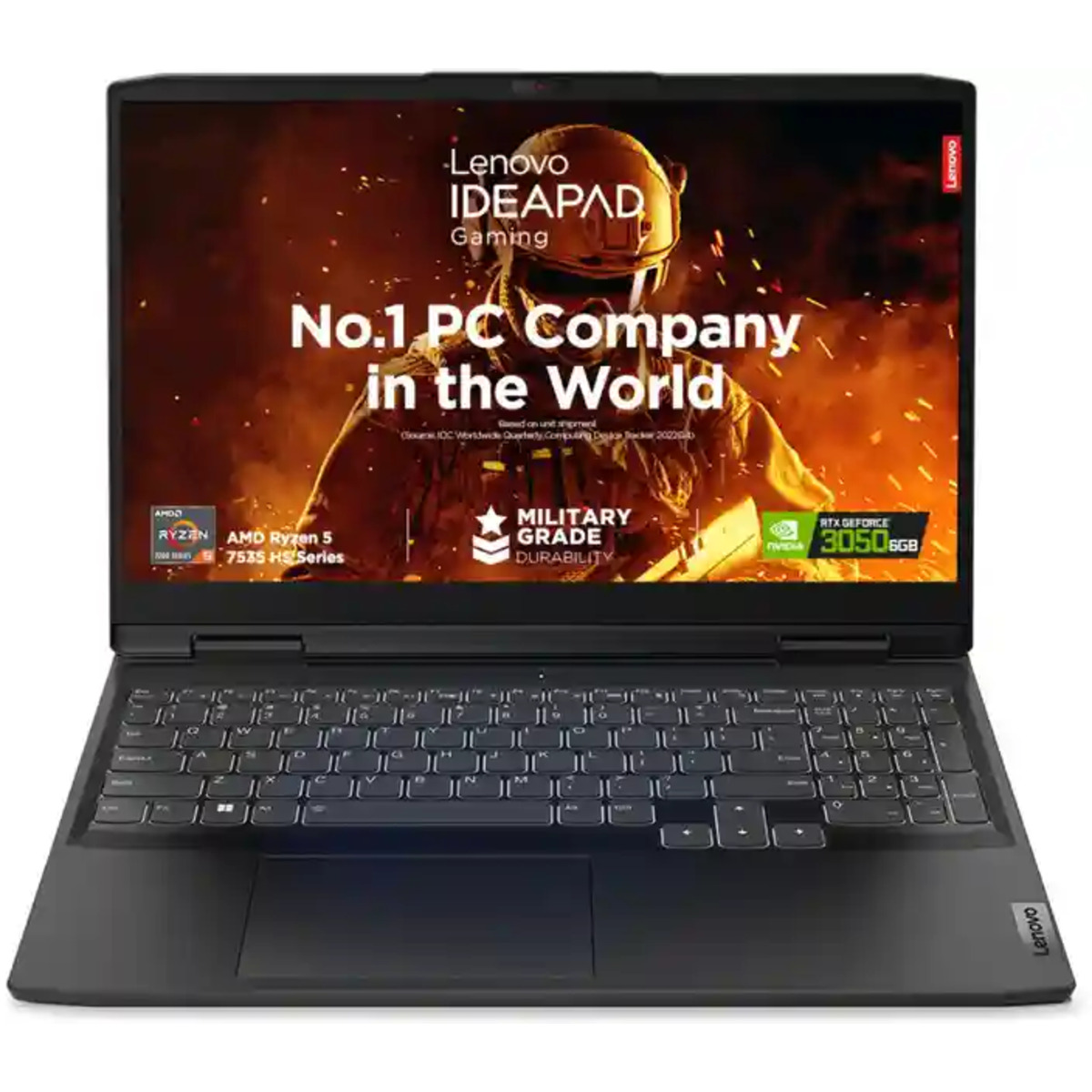 Notebook Lenovo IdeaPad 3 Gamer Ryzen 5 6600H - 16GB - 512GB SSD - RTX3050 - 15,6