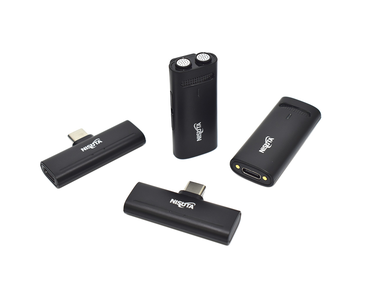 Microfono Corbatero Inalambrico x2 + 2 Receptores UBC C NSMICW4 Nisuta