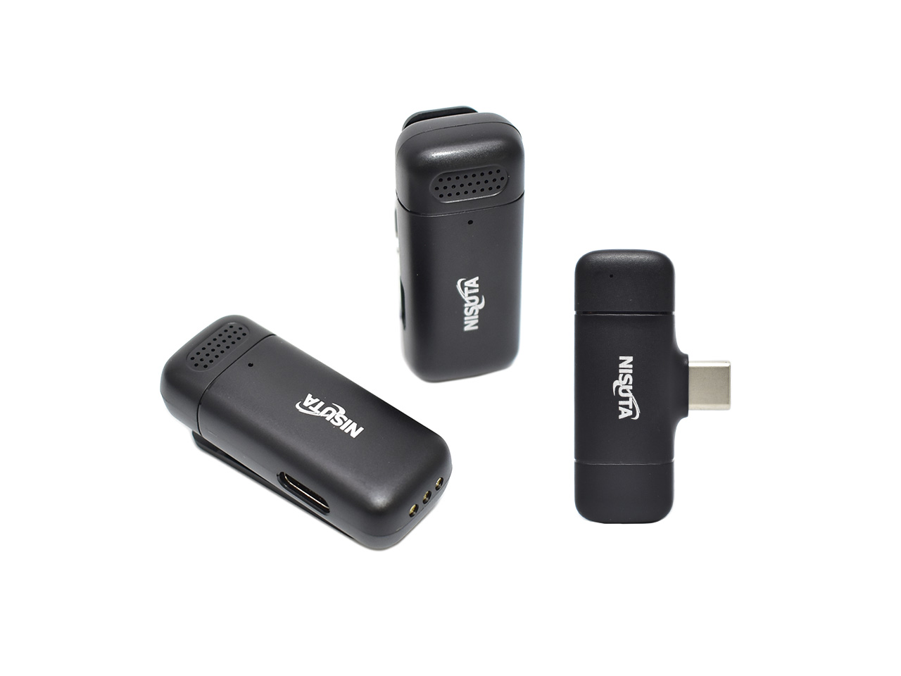 Microfono Corbatero Inalambrico USB C x2 NSMICW3 Nisuta