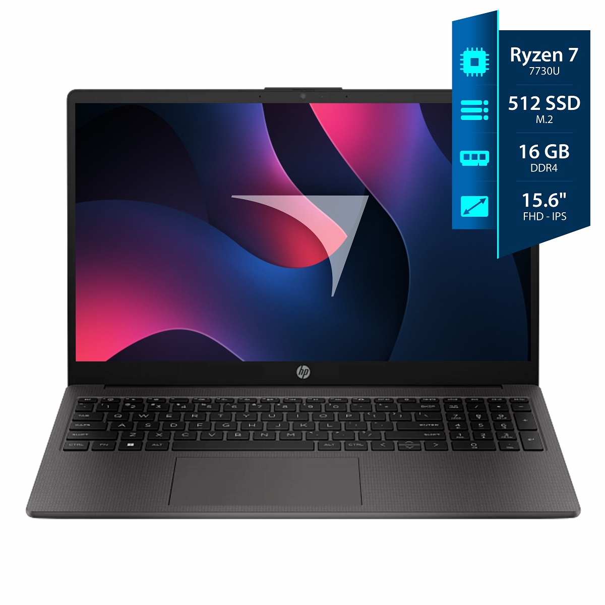 Notebook HP 255 G10 Ryzen 7 7730U - 16GB - 512SSD - FHD IPS 15,6