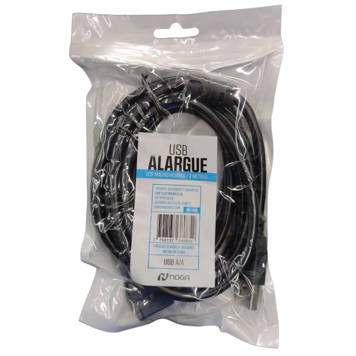 Cable Alargue USB 2m Noga