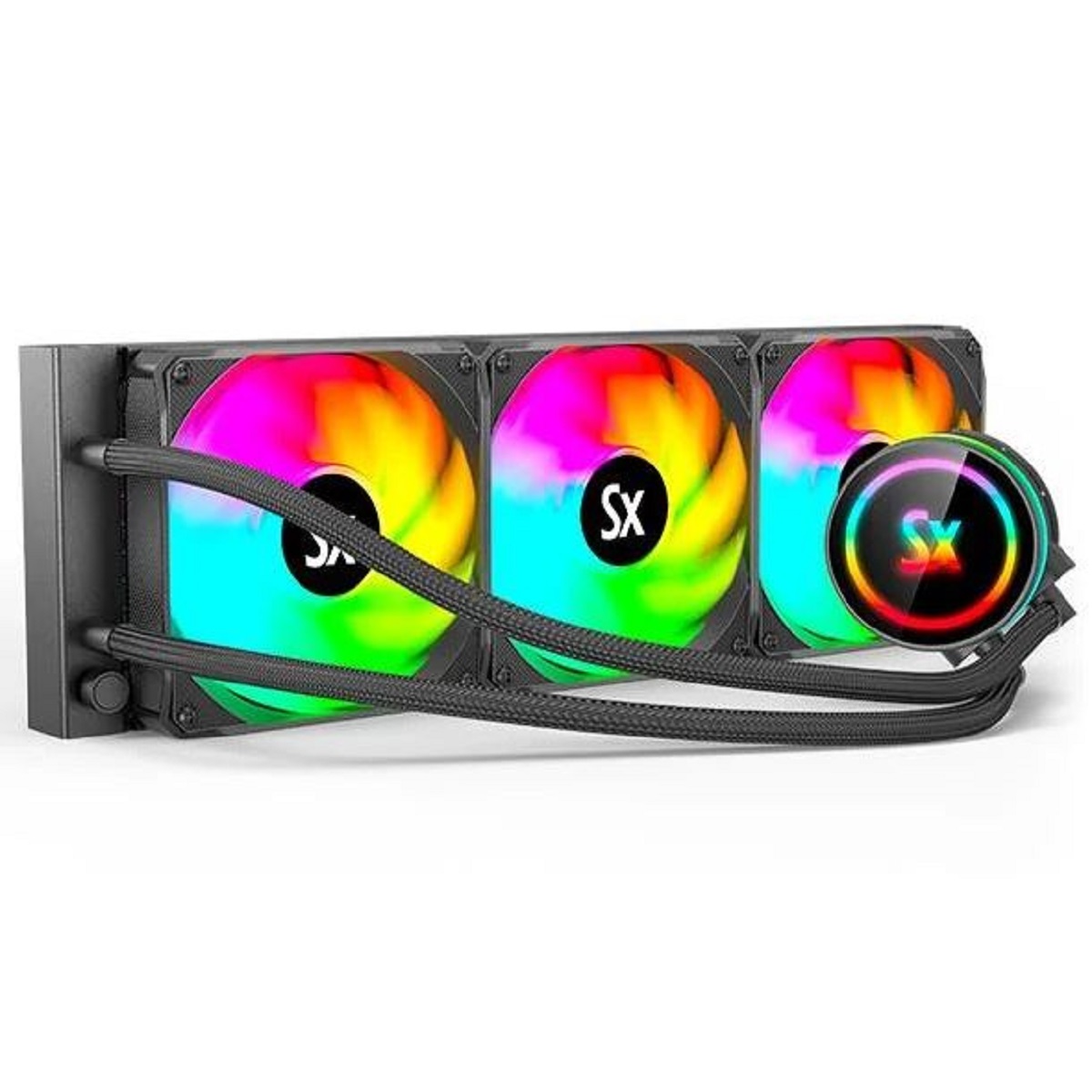 Cooler CPU 360mm Water ARGB WC-B360 Negro Solarmax