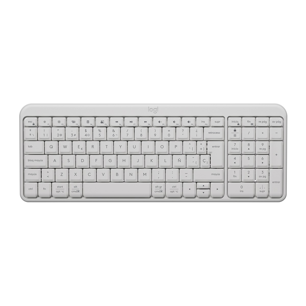 Teclado Bluetooth K250 Español Blanco Logitech