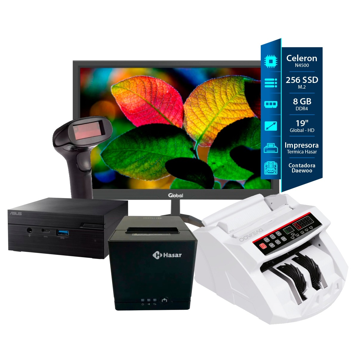 Combo Mini Computadora Monitor 19