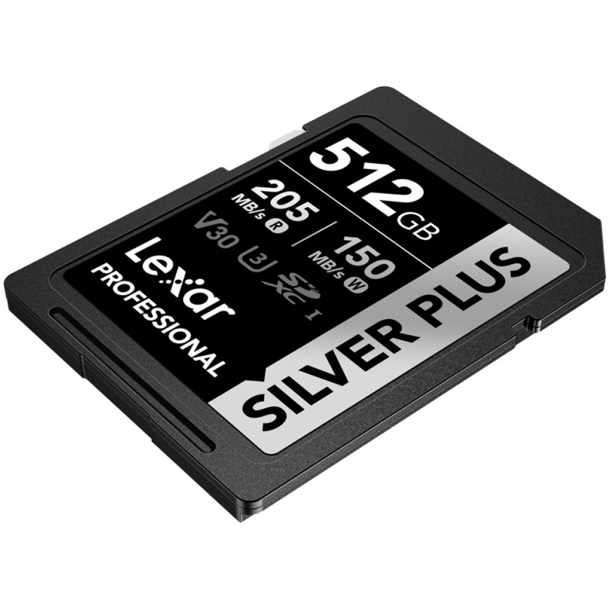 Memoria SD 512GB SDXC Silver Plus 205MB/s 4K Lexar