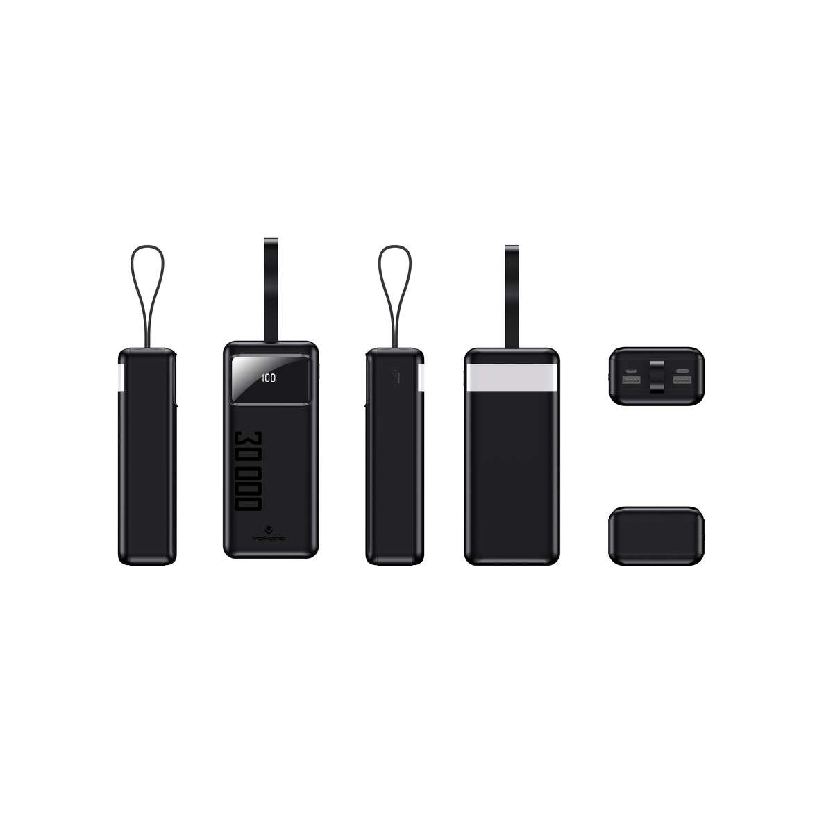 PowerBank 30000mAh USB + USB C Punch Series Volkano