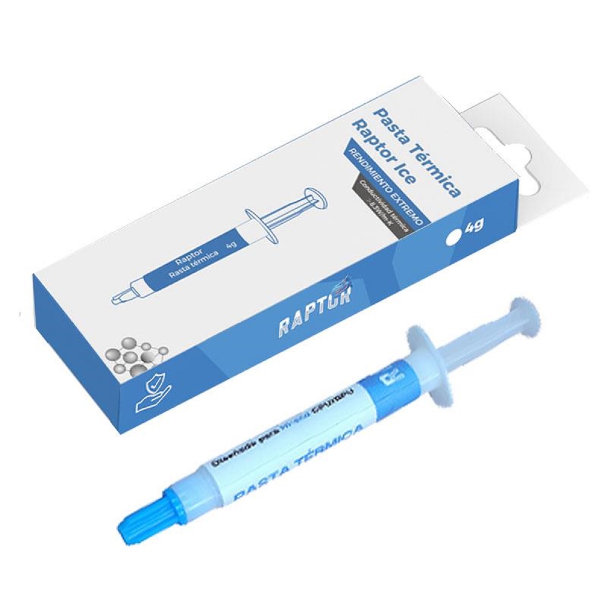 Grasa Siliconada / Pasta Termica Jeringa 4g Blanca Ice Raptor