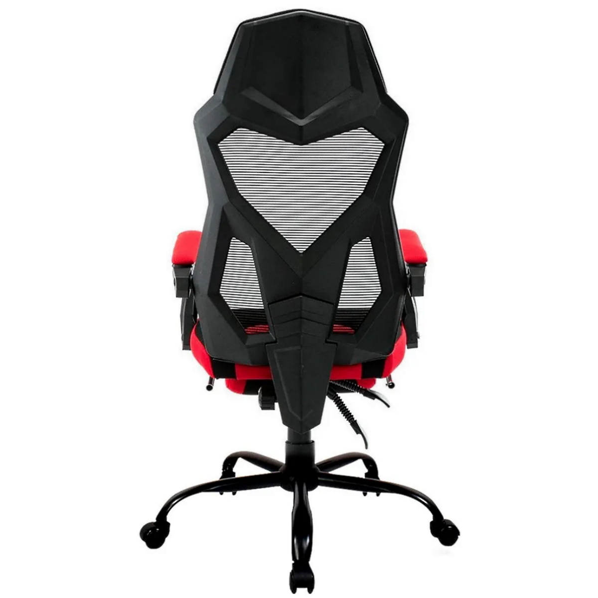 Silla Gamer Mesh Reclinable con Posapies Negro y Rojo Empoli