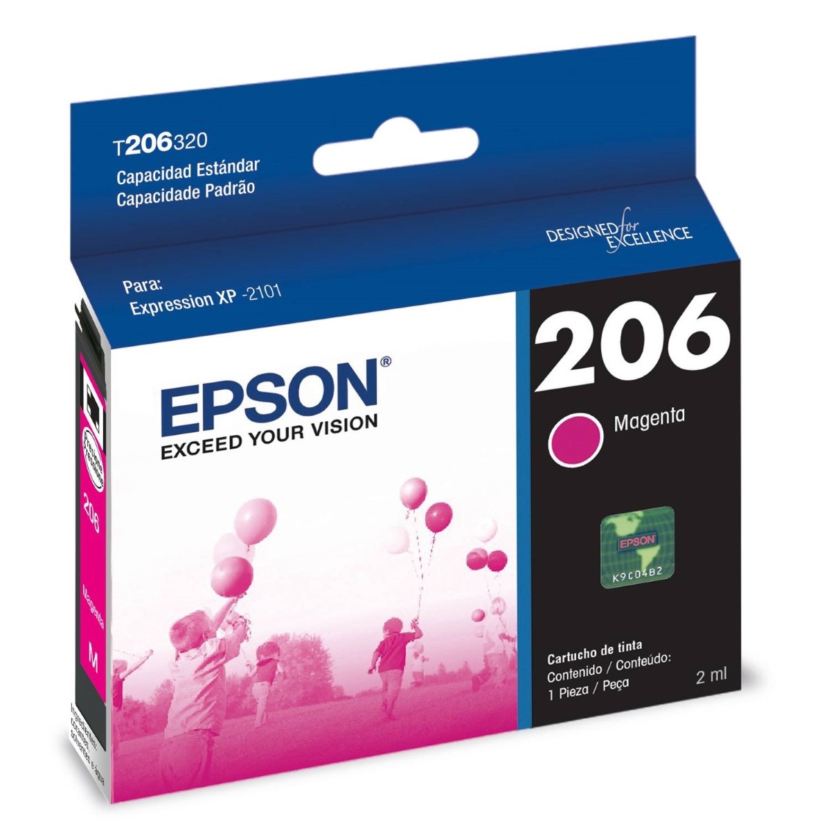 Cartucho Epson T206 Magenta Original
