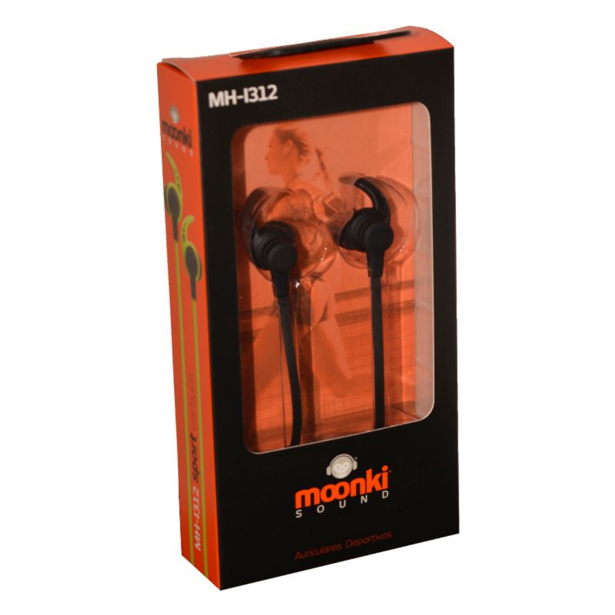 Auriculares Cable In Ear MH-I312 Negro Moonki